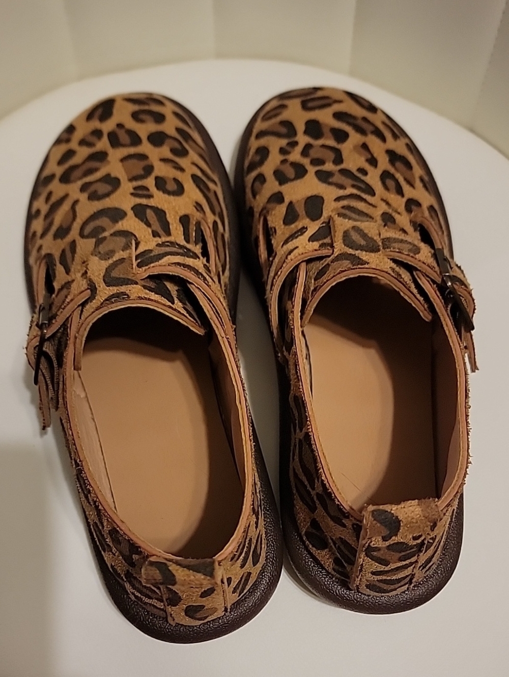 Leopard Print Casual Slip-On Women’s Shoes - Tan
